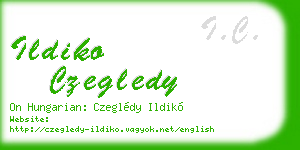 ildiko czegledy business card