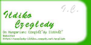 ildiko czegledy business card